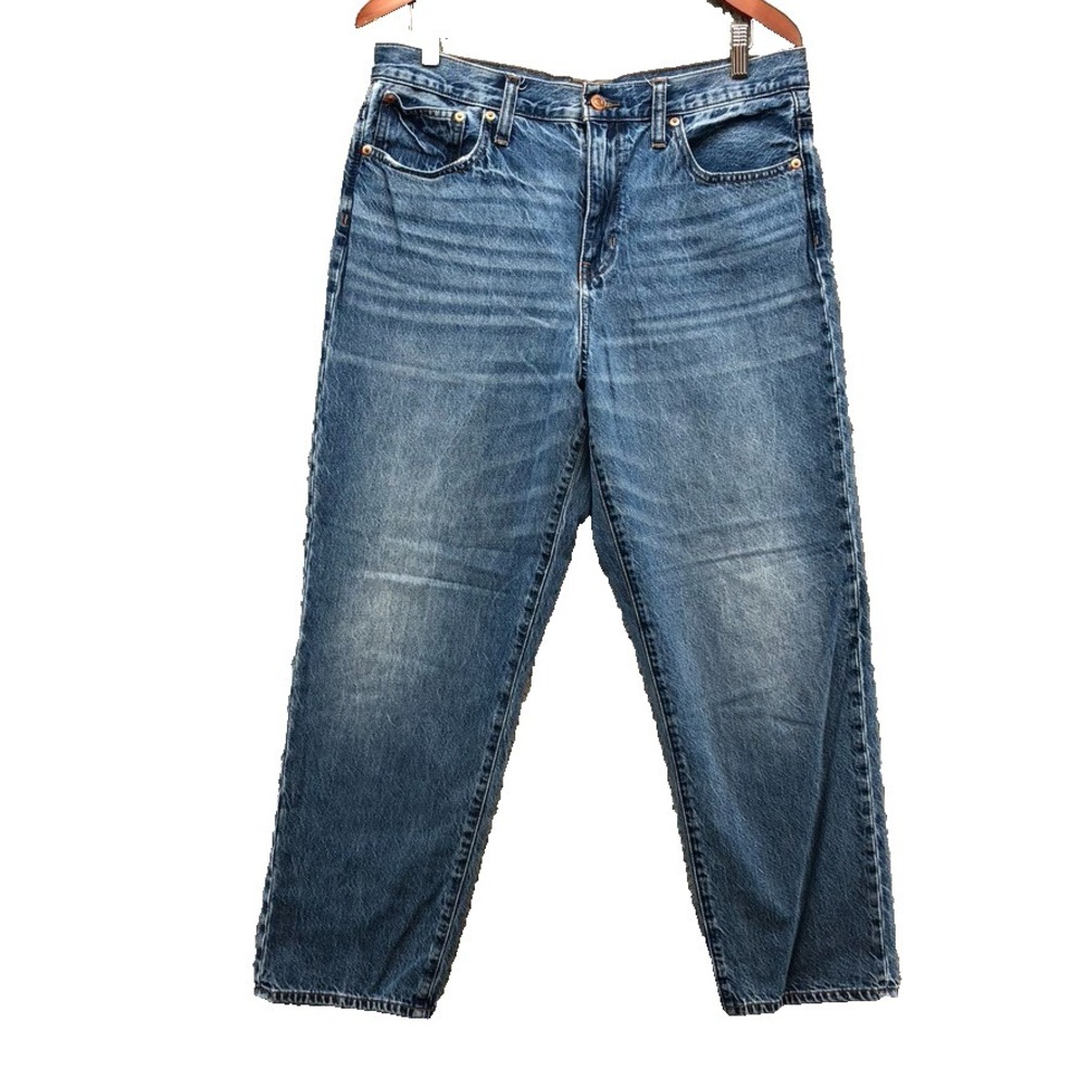 J Crew Slouchy Boyfriend Jeans Womens 31 12 Blue Denim High Rise Relaxed Classic